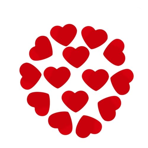 HEALSOPTHY 200 Stück Schimmernde Herz Konfetti Tischdekorationen Rote für Hochzeiten Geburtstagsfeiern Valentinstag und Festliche Anlässe von HEALSOPTHY
