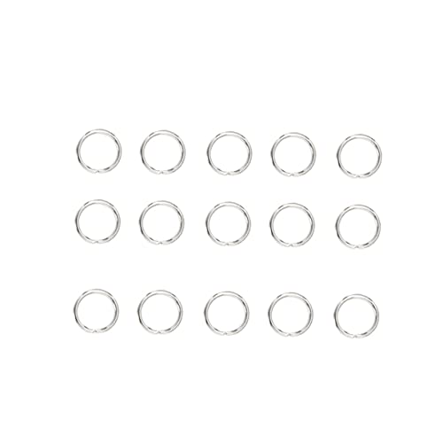 HEALSOPTHY 200 Stück Schlüsselringe Split Rings für Schmuckherstellung DIY Metallringe für Schlüsselanhänger und Bastelarbeiten Langlebig und Leicht von HEALSOPTHY