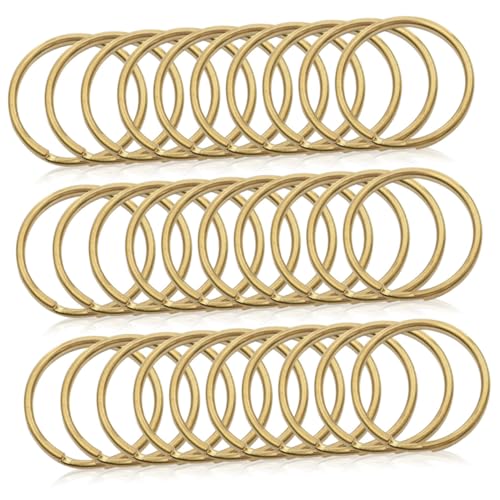 HEALSOPTHY 200 Stück Teiliges Flacher Runder Schlüsselringe aus Robustem Metall Verschleißfest Handschonend Vielseitig Einsetzbar für Schlüsselanhänger und DIY Schmuck Praktische Goldfarben HEALSOPTHY 200 Stück Teiliges Flacher Runder Schlüsselringe aus Robustem Metall Verschleißfest Handschonend Vielseitig Einsetzbar für Schlüsselanhänger und DIY Schmuck Praktische Goldfarben von HEALSOPTHY