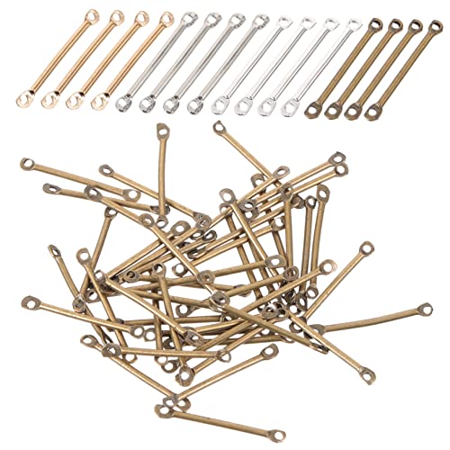 HEALSOPTHY 200Stücke Ohrringverbinder Antik Zubehör zur Schmuckherstellung für Armbänder Halsketten und DIY Bastelprojekte Einfache Handhabung von HEALSOPTHY