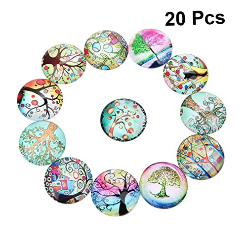 HEALSOPTHY 20Stücke Edelsteine Glasaufkleber Runde Cabochons für DIY Schmuck Bastelmaterialien für Schmuckdesign Vasen und Dekoration Gemischte Farben HEALSOPTHY 20Stücke Edelsteine Glasaufkleber Runde Cabochons für DIY Schmuck Bastelmaterialien für Schmuckdesign Vasen und Dekoration Gemischte Farben von HEALSOPTHY