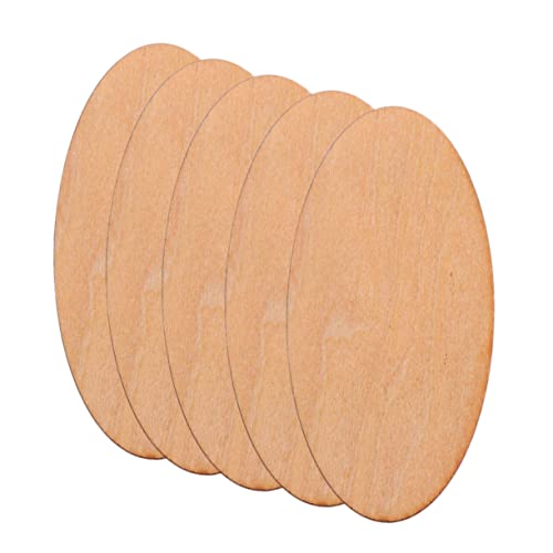 HEALSOPTHY 20Stücke Oval Holzscheiben Unlackiert für DIY Handwerk Holz Ausschnitte für Bastelprojekte Dekoration und von HEALSOPTHY