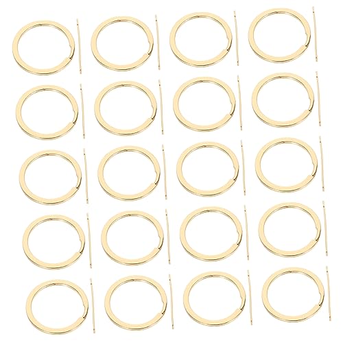 HEALSOPTHY 20Stücke Schlüsselring Flache Split Schlüsselanhänger für DIY Bastelarbeiten Schlüsselhalter für Projekte HEALSOPTHY 20Stücke Schlüsselring Flache Split Schlüsselanhänger für DIY Bastelarbeiten Schlüsselhalter für Projekte von HEALSOPTHY