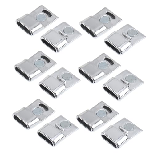 HEALSOPTHY 20Stücke Teiliges Silberne Magnetverschlüsse für Schmuckkordelverbinder DIY Zubehör für Armbänder und Halsketten Einfach zu Bedienen und Stark Haltend HEALSOPTHY 20Stücke Teiliges Silberne Magnetverschlüsse für Schmuckkordelverbinder DIY Zubehör für Armbänder und Halsketten Einfach zu Bedienen und Stark Haltend von HEALSOPTHY