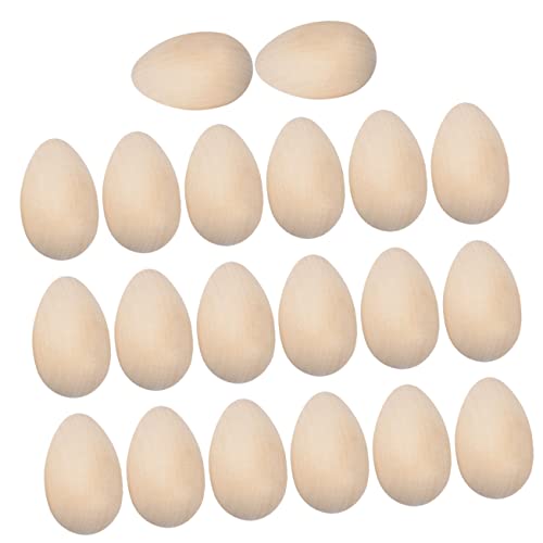 HEALSOPTHY 20Stücke Unbemalte Holzeier für DIY Osterdeko Simulationseier Robustem Holz zum Bemalen und Basteln Perfektes Element für Garten und Mehr HEALSOPTHY 20Stücke Unbemalte Holzeier für DIY Osterdeko Simulationseier Robustem Holz zum Bemalen und Basteln Perfektes Element für Garten und Mehr von HEALSOPTHY
