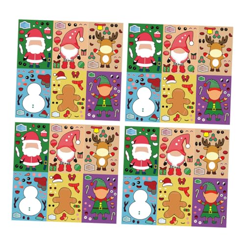 HEALSOPTHY 24 Blatt Weihnachts Puzzle Sticker Teiliges DIY mit Kreativen Weihnachtsmotiven Pädagogisches für Basteln Partys und Geschenkideen HEALSOPTHY 24 Blatt Weihnachts Puzzle Sticker Teiliges DIY mit Kreativen Weihnachtsmotiven Pädagogisches für Basteln Partys und Geschenkideen von HEALSOPTHY