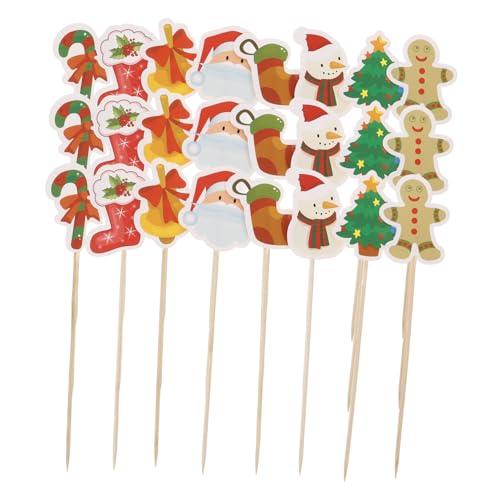 HEALSOPTHY 24 Pcs Weihnachten Geschirr Kuchen Hochzeit Party Dekorationen Holz von HEALSOPTHY