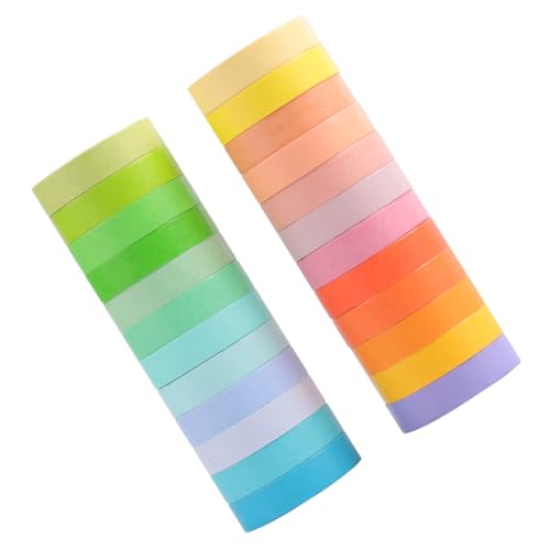 HEALSOPTHY 24 Rollen Bunte Washi Tape Klebebänder für DIY Scrapbooking Tagebuch Dekoration Vielseitige Bastelaufkleber für Planer und Geschenkverpackung HEALSOPTHY 24 Rollen Bunte Washi Tape Klebebänder für DIY Scrapbooking Tagebuch Dekoration Vielseitige Bastelaufkleber für Planer und Geschenkverpackung von HEALSOPTHY