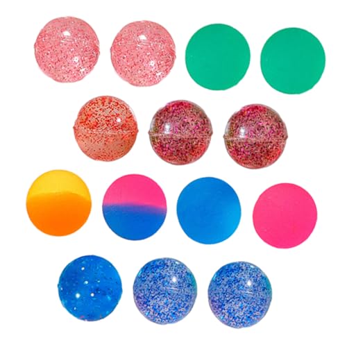 HEALSOPTHY 24 Stück Teiliges Bunte Elastische Hüpfbälle aus Strapazierfähigem Gummi Leichte und Farbenfrohe Spielbälle für Party Mitgebsel und Outdoor von HEALSOPTHY