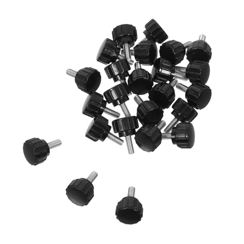 HEALSOPTHY 24 Stück Teiliges Carbonstahl Gewinde Daumenschrauben Schwarz Griffige Klemmschrauben für Schirmständer Ersatz-handknöpfe Präzise Klemm Spannfunktion HEALSOPTHY 24 Stück Teiliges Carbonstahl Gewinde Daumenschrauben Schwarz Griffige Klemmschrauben für Schirmständer Ersatz-handknöpfe Präzise Klemm Spannfunktion von HEALSOPTHY