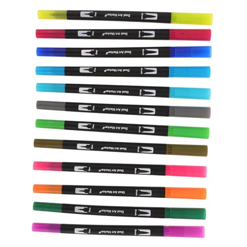 HEALSOPTHY 24 Stück Teiliges Dual tip Brush Pens Waschbare Pinselstifte mit Feiner Spitze Wasservermalbare Marker für Erwachsene und Studenten für Malbücher Illustration und Kalligrafie HEALSOPTHY 24 Stück Teiliges Dual tip Brush Pens Waschbare Pinselstifte mit Feiner Spitze Wasservermalbare Marker für Erwachsene und Studenten für Malbücher Illustration und Kalligrafie von HEALSOPTHY