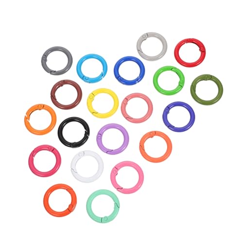 HEALSOPTHY 24 Stück Teiliges Feder Ring Karabiner Schlüsselanhänger Clips aus Metall Leichte Langlebige DIY Schnallen für Taschen Schlüssel und Bastelzubehör Praktische Zufällige Farbe HEALSOPTHY 24 Stück Teiliges Feder Ring Karabiner Schlüsselanhänger Clips aus Metall Leichte Langlebige DIY Schnallen für Taschen Schlüssel und Bastelzubehör Praktische Zufällige Farbe von HEALSOPTHY