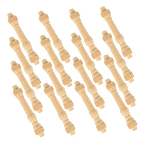 HEALSOPTHY 24 Teiliges Puppenhaus Zubehör Geländer Puppenhaus Treppenspindeln Treppenzubehör Puppenhaus Miniatur Handläufe Miniatur Möbel Für Puppenhaus Birke Beige HEALSOPTHY 24 Teiliges Puppenhaus Zubehör Geländer Puppenhaus Treppenspindeln Treppenzubehör Puppenhaus Miniatur Handläufe Miniatur Möbel Für Puppenhaus Birke Beige von HEALSOPTHY