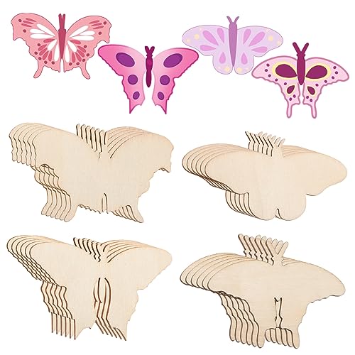 HEALSOPTHY 24Stücke Holz Schmetterlinge zum Basteln Unvollendete Holz Bastelarbeiten zum Bemalen für Kindergeburtstag DIY Projekte und Dekorationen Designs HEALSOPTHY 24Stücke Holz Schmetterlinge zum Basteln Unvollendete Holz Bastelarbeiten zum Bemalen für Kindergeburtstag DIY Projekte und Dekorationen Designs von HEALSOPTHY