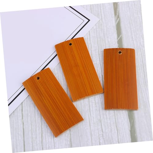 HEALSOPTHY 25 Stück Teiliges DIY Schlüsselanhänger aus Robustem Bambus Leere Gravuranhänger zum Basteln Stempeln und Personalisieren Natürliche Langlebige Schlüsselanhänger Dekoration von HEALSOPTHY