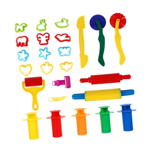 HEALSOPTHY 25 Stück Teiliges Knetwerkzeug Set Buntes Modellierwerkzeug für Kreative und Plastilinformen für Jungen und Mädchen Ergonomisch Geformt für Einfache Handhabung und Spielerisches HEALSOPTHY 25 Stück Teiliges Knetwerkzeug Set Buntes Modellierwerkzeug für Kreative und Plastilinformen für Jungen und Mädchen Ergonomisch Geformt für Einfache Handhabung und Spielerisches von HEALSOPTHY
