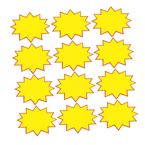 HEALSOPTHY 250 Stück Teiliges Verkaufsschilder aus Papier Helle Burst Design Preisschilder für Einzelhandel Supermärkte Flohmärkte Einfache Handhabung zur und Werbeanzeige HEALSOPTHY 250 Stück Teiliges Verkaufsschilder aus Papier Helle Burst Design Preisschilder für Einzelhandel Supermärkte Flohmärkte Einfache Handhabung zur und Werbeanzeige von HEALSOPTHY