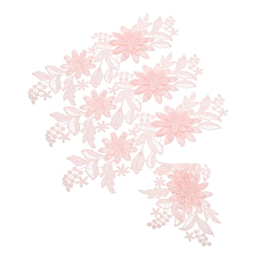 HEALSOPTHY 2Paare Dekorative Spitzenapplikationen Polyester für DIY Hochzeitskleider Stilvolle Spitze mit Aufwendiger Stickerei für Nähprojekte von HEALSOPTHY