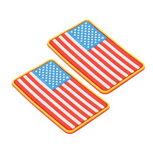 HEALSOPTHY 2Stücke Amerikanische Flaggen Patches für Kleidung Aufkleber für DIY Dekoration und Reparatur von Jacken Taschen und Mehr Selbstklebend von HEALSOPTHY