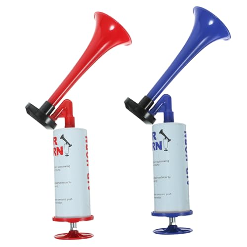 HEALSOPTHY 2Stücke Hand Lufthorn Jubelhorn für Sportveranstaltungen und Partys Robustes Material Einfache Handhabung für Fußball Events HEALSOPTHY 2Stücke Hand Lufthorn Jubelhorn für Sportveranstaltungen und Partys Robustes Material Einfache Handhabung für Fußball Events von HEALSOPTHY
