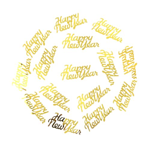 HEALSOPTHY 3 Packungen Neujahrs Konfetti Tischdeko mit Bunten Party Streuartikeln für Festliche und Lebendige Feierlichkeiten pro Packung für Weihnachten und Silvester von HEALSOPTHY