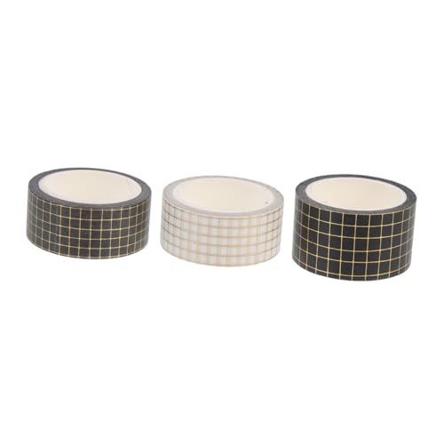 HEALSOPTHY 3 Rollen DIY Washi Tape mit Goldener Verzierung Dekorative Scrapbooking Klebebänder für Geschenkverpackungen Handabreißbar Leicht und Vielseitig für Tagebücher und Bastelprojekte HEALSOPTHY 3 Rollen DIY Washi Tape mit Goldener Verzierung Dekorative Scrapbooking Klebebänder für Geschenkverpackungen Handabreißbar Leicht und Vielseitig für Tagebücher und Bastelprojekte von HEALSOPTHY