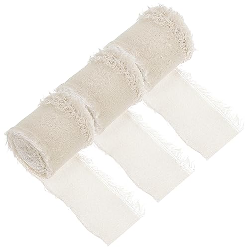 HEALSOPTHY 3 Rollen Dekorative Fransenbänder Chiffon Hochzeitsdekoration Diy Geschenkband für Blumensträuße Bastelprojekte pro Handgefertigt Strapazierfähig für Feiern und Veranstaltungen HEALSOPTHY 3 Rollen Dekorative Fransenbänder Chiffon Hochzeitsdekoration Diy Geschenkband für Blumensträuße Bastelprojekte pro Handgefertigt Strapazierfähig für Feiern und Veranstaltungen von HEALSOPTHY