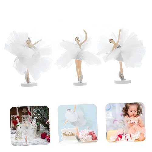 HEALSOPTHY 3 Sätze Ballerina Cake Toppers Party Cake Decoration Stabile Weiße Ballerina Figuren mit Netzrock Kreative Dessert Deko für Geburtstag Hochzeit Backshop HEALSOPTHY 3 Sätze Ballerina Cake Toppers Party Cake Decoration Stabile Weiße Ballerina Figuren mit Netzrock Kreative Dessert Deko für Geburtstag Hochzeit Backshop von HEALSOPTHY