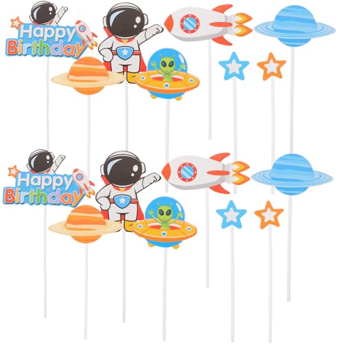 HEALSOPTHY 3 Sätze Teiliges Astronauten Cake Topper Weltraum Tortendeko Stabile Cupcake Picks für Geburtstagskuchen Vielseitig Einsetzbar für Partys und Shower Einfache Installation HEALSOPTHY 3 Sätze Teiliges Astronauten Cake Topper Weltraum Tortendeko Stabile Cupcake Picks für Geburtstagskuchen Vielseitig Einsetzbar für Partys und Shower Einfache Installation von HEALSOPTHY