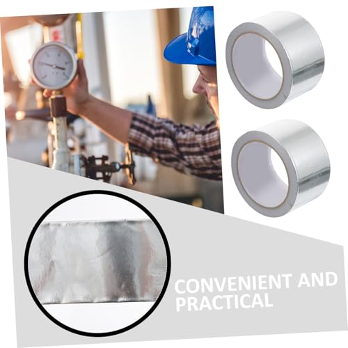 HEALSOPTHY 3 Stück Aluminiumfolie Reparaturklebeband Stark Klebeband für Haus Reparaturen Rohrisolierung Abdichtung Holz Fliesen Glas HEALSOPTHY 3 Stück Aluminiumfolie Reparaturklebeband Stark Klebeband für Haus Reparaturen Rohrisolierung Abdichtung Holz Fliesen Glas von HEALSOPTHY