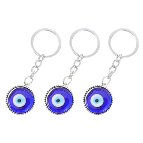 HEALSOPTHY 3 Stück Blaue Evil Eye Schlüsselanhänger aus Metall Dekorative Böse Blick Anhänger Stabil und Leicht als Glücksbringer für Schlüssel Taschen und Geschenke HEALSOPTHY 3 Stück Blaue Evil Eye Schlüsselanhänger aus Metall Dekorative Böse Blick Anhänger Stabil und Leicht als Glücksbringer für Schlüssel Taschen und Geschenke von HEALSOPTHY