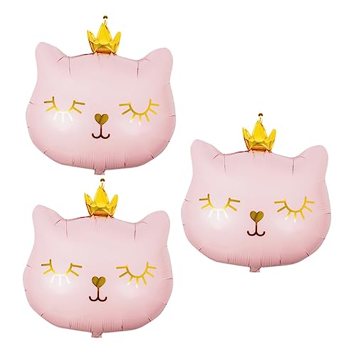HEALSOPTHY 3 Stück Crown Cat Balloons Set Katzen Party Deko Folienballons für Geburtstagsfeiern Katzen Luftballons für Festlichkeiten und Fotodekorationen HEALSOPTHY 3 Stück Crown Cat Balloons Set Katzen Party Deko Folienballons für Geburtstagsfeiern Katzen Luftballons für Festlichkeiten und Fotodekorationen von HEALSOPTHY
