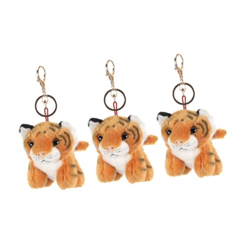HEALSOPTHY 3 Stück Plüsch Tiger Schlüsselanhänger Weiche Kuscheltiere Anhänger Niedliche Tigerform Taschenanhänger für Partygeschenke und Rucksack Dekoration HEALSOPTHY 3 Stück Plüsch Tiger Schlüsselanhänger Weiche Kuscheltiere Anhänger Niedliche Tigerform Taschenanhänger für Partygeschenke und Rucksack Dekoration von HEALSOPTHY