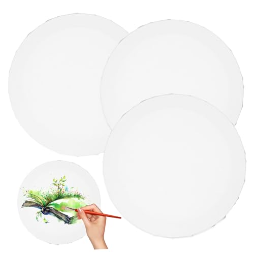 HEALSOPTHY 3 Stück Runde Leinwandplatten aus Baumwolle Leinen DIY Malbretter für Öl und Acrylfarben Stabile Malunterlagen für Künstler Langlebige Malrahmen für Kreative Gestaltung HEALSOPTHY 3 Stück Runde Leinwandplatten aus Baumwolle Leinen DIY Malbretter für Öl und Acrylfarben Stabile Malunterlagen für Künstler Langlebige Malrahmen für Kreative Gestaltung von HEALSOPTHY