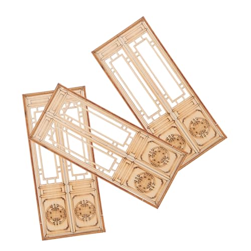 HEALSOPTHY 3 Stück Teiliges Miniatur Holz Doppeltür Beweglich für Puppenhaus Traditionelle Chinesische Modellbau Tür Diy Holz Dekoration für Puppenhaus und Garten Vielseitig Nutzbar HEALSOPTHY 3 Stück Teiliges Miniatur Holz Doppeltür Beweglich für Puppenhaus Traditionelle Chinesische Modellbau Tür Diy Holz Dekoration für Puppenhaus und Garten Vielseitig Nutzbar von HEALSOPTHY