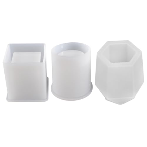 HEALSOPTHY 3 Stück Teiliges Silikonform für DIY Stiftehalter und Aufbewahrung Flexible Glatte Gießform für Epoxidharz Geeignet für Anfänger Leicht Kompakt Vielseitig für Kerzen Seifen und HEALSOPTHY 3 Stück Teiliges Silikonform für DIY Stiftehalter und Aufbewahrung Flexible Glatte Gießform für Epoxidharz Geeignet für Anfänger Leicht Kompakt Vielseitig für Kerzen Seifen und von HEALSOPTHY