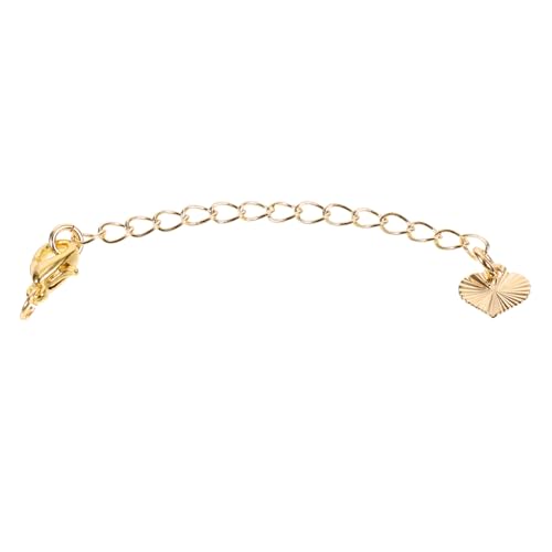 HEALSOPTHY 3 Stück Teiliges Verlängerungsketten Goldfarbenem Verstellbare Halsketten Armbandverlängerung für Damen Robuste DIY Schmuckzubehör Passend für Fußketten und Armketten von HEALSOPTHY