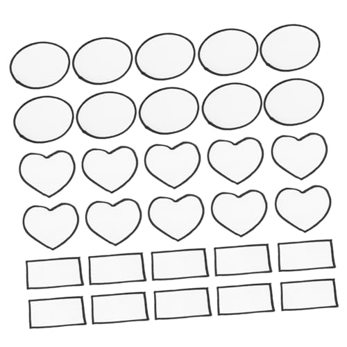 HEALSOPTHY 30 Stück DIY Kleidung Patches Bügelbare Leere Applikationen für Kleidung zum Reparieren von Löchern Taschen und Schuhen Hochwertige Langlebige Materialien Möglichkeit zur von HEALSOPTHY