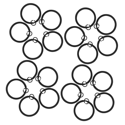 HEALSOPTHY 30 Stück Flache Metall Schlüsselringe Split Key Circle Schlüsselorganizer Ringe für DIY Handwerk Auto Büro Haustür Lanyards Schlüsselanhänger Zubehör Schwarz HEALSOPTHY 30 Stück Flache Metall Schlüsselringe Split Key Circle Schlüsselorganizer Ringe für DIY Handwerk Auto Büro Haustür Lanyards Schlüsselanhänger Zubehör Schwarz von HEALSOPTHY