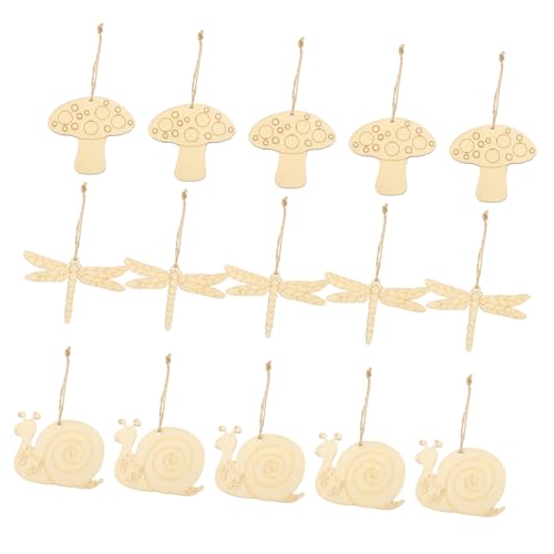 HEALSOPTHY 30 Stück Holzscheiben zum Basteln Naturbelassene Holzchips in Schnecken Pilz und Libellenform mit DIY Holzstücke für Dekoration Malerei und Handwerk HEALSOPTHY 30 Stück Holzscheiben zum Basteln Naturbelassene Holzchips in Schnecken Pilz und Libellenform mit DIY Holzstücke für Dekoration Malerei und Handwerk von HEALSOPTHY