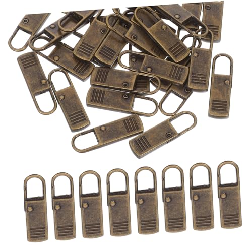 HEALSOPTHY 30 Stück Teiliges Metall-zipper-repair Abnehmbaren Reißverschlussanhängern für Jacken Rucksäcke Koffer und Taschen Einfach zu Installierende Ersatz-zippergriffe in Antikbronze HEALSOPTHY 30 Stück Teiliges Metall-zipper-repair Abnehmbaren Reißverschlussanhängern für Jacken Rucksäcke Koffer und Taschen Einfach zu Installierende Ersatz-zippergriffe in Antikbronze von HEALSOPTHY