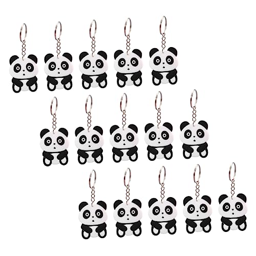 HEALSOPTHY 30 Stück Teiliges Panda Schlüsselanhänger Cartoonartig Langlebig Vielseitig als Taschen und Schlüsselanhänger Niedliches Souvenir für Sportveranstaltungen Detailreich und Kreativ von HEALSOPTHY