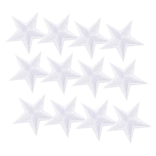 HEALSOPTHY 30 Stück Teiliges Stern Bügelflicken mit Glitzer Rand Gestickte Aufnäher zum Aufbügeln und Aufnähen Reparatur Dekorationsfähige Stern Patches für Kleidung Taschen Hüte und Schuhe von HEALSOPTHY
