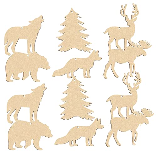 HEALSOPTHY 30 Stück Tierschmuck Aus Holz Wald Ausgeschnitten Wolf Lackierbar Dekorationen Party Wild Miniatur Diy -malerei Dekoration Unvollendet Leer Chip Form Kind Khaki HEALSOPTHY 30 Stück Tierschmuck Aus Holz Wald Ausgeschnitten Wolf Lackierbar Dekorationen Party Wild Miniatur Diy -malerei Dekoration Unvollendet Leer Chip Form Kind Khaki von HEALSOPTHY