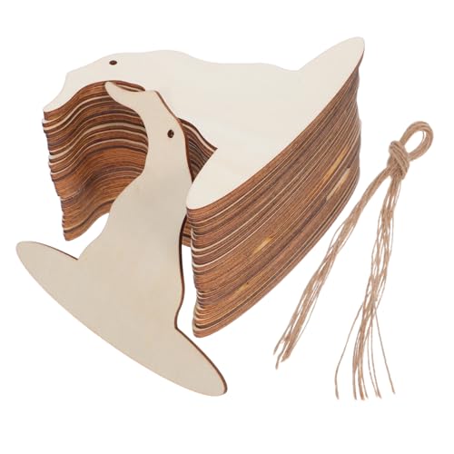 HEALSOPTHY 30-teiliges Halloween-bastelset Holz – Diy, Unfertige Scheiben, Basteln, Hexenhut, Holzausschnitte, Ornamente Mit Schnur Für Partyzubehör HEALSOPTHY 30-teiliges Halloween-bastelset Holz – Diy, Unfertige Scheiben, Basteln, Hexenhut, Holzausschnitte, Ornamente Mit Schnur Für Partyzubehör von HEALSOPTHY
