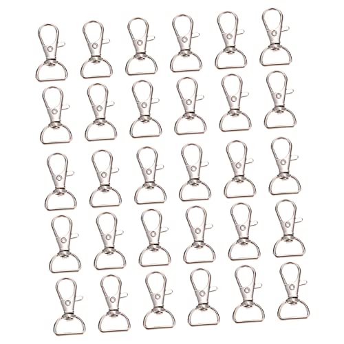 HEALSOPTHY 30Stücke Hummerklauenverschluss Schwenkschließe für Lanyards Robust und Langlebig für DIY Projekte Glänzende Oberfläche Einfache Handhabung von HEALSOPTHY
