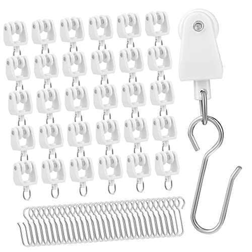 HEALSOPTHY 30Stücke Vorhanggleiter mit Haken Biegbare Vorhangstreckenrollen für Sanftes Gleiten Kompatibel mit Meisten Vorhangsystemen Langlebig Anwendung HEALSOPTHY 30Stücke Vorhanggleiter mit Haken Biegbare Vorhangstreckenrollen für Sanftes Gleiten Kompatibel mit Meisten Vorhangsystemen Langlebig Anwendung von HEALSOPTHY
