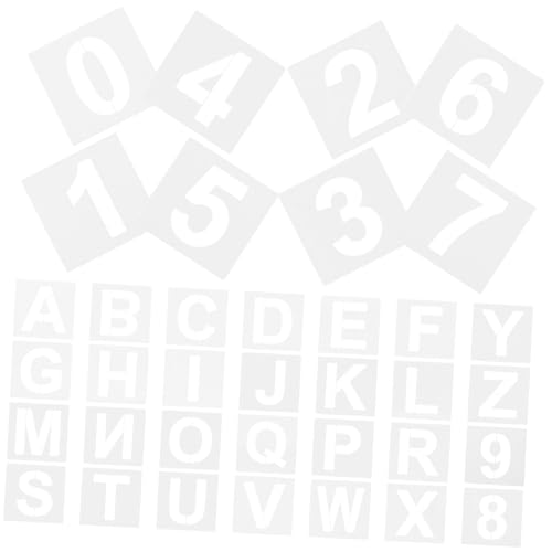 HEALSOPTHY 36 Stück Teiliges Buchstaben Schablonen aus Wiederverwendbarem Kunststoff Vielseitige DIY Malvorlagen für Präzises Beschriften und Kreative Kunstprojekte Möbeln HEALSOPTHY 36 Stück Teiliges Buchstaben Schablonen aus Wiederverwendbarem Kunststoff Vielseitige DIY Malvorlagen für Präzises Beschriften und Kreative Kunstprojekte Möbeln von HEALSOPTHY
