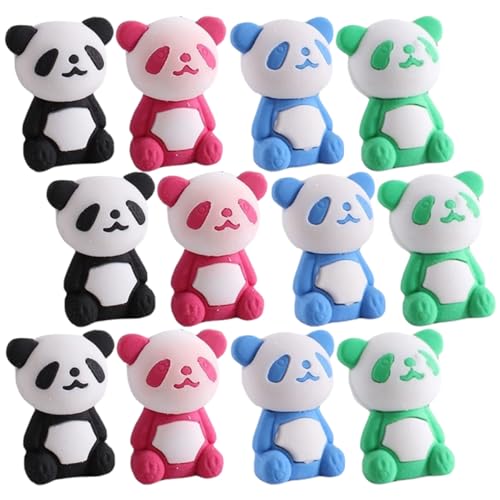 HEALSOPTHY 36Stücke Teiliges Süße Panda Radiergummis für Lustige Tier Radiergummis aus Sicheren Materialien zum Schreiben und Zeichnen Schule und Zuhause Perfektes von HEALSOPTHY