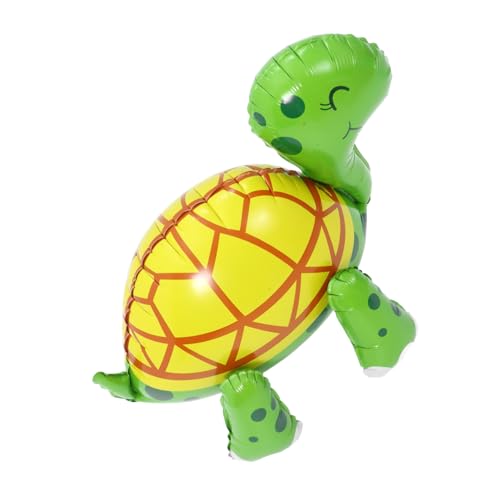 HEALSOPTHY 3D-Schildkrötenballon Grube Lichtschwert Pool-Schlauchboote für Spiel party zubehör aufblasbare schildkröte Party-Layout-Ballons tierischer Folienballon Aluminiumfolie Green von HEALSOPTHY